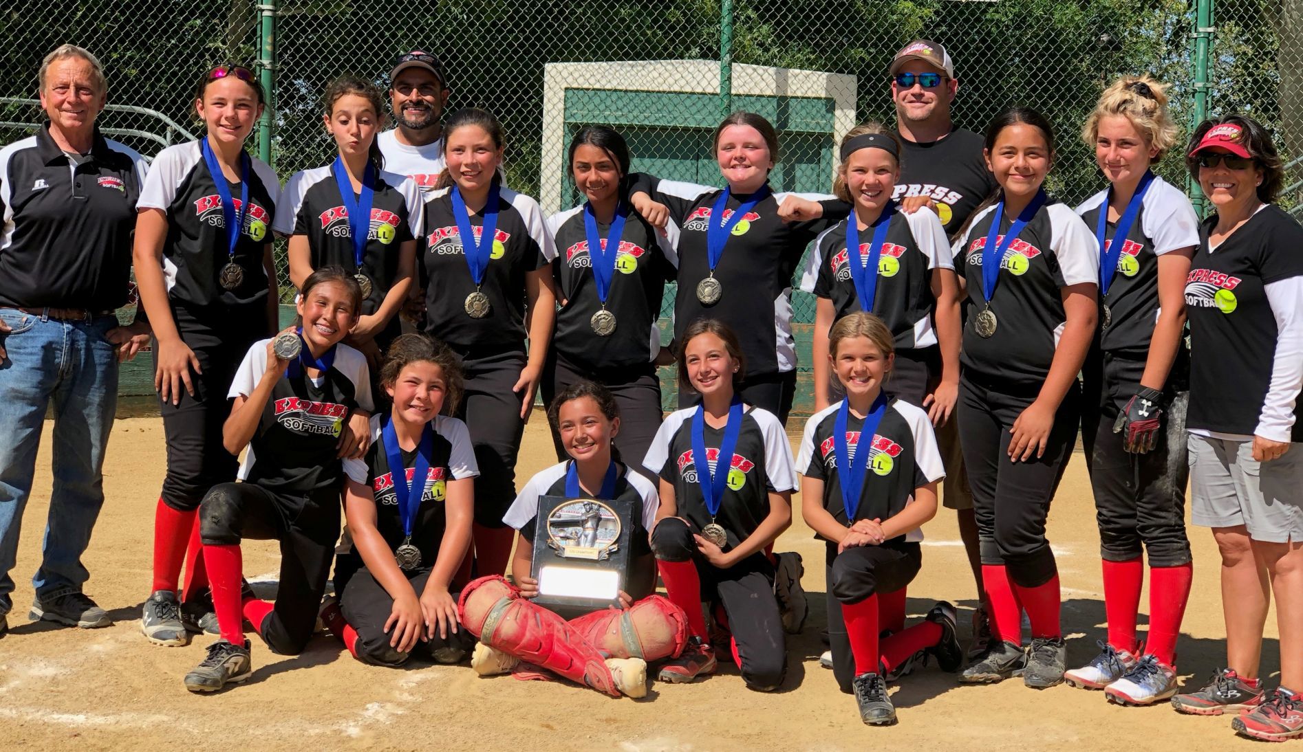 12-and-under Napa Valley Express softball team